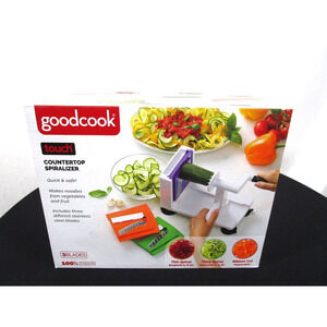 New Goodcook Countertop Vegetable Spiralizer 3 Stainless Steel Blades